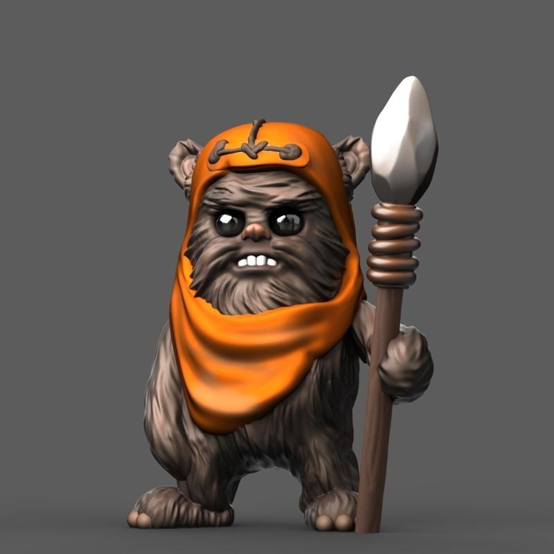 迷你埃沃克 3D打印模型|Mini Ewok – 3D Print Model STL