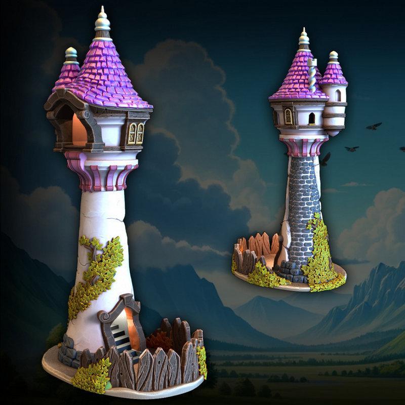 胡桃夹子骰子塔 3D打印模型|Rapunzel Dice Tower – 3D Print Model