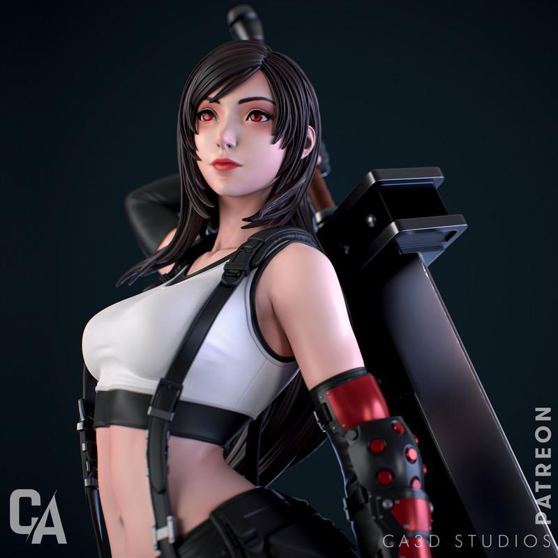 蒂法·洛克哈特 3D打印模型|Tifa Lockhart – 3D Print Model