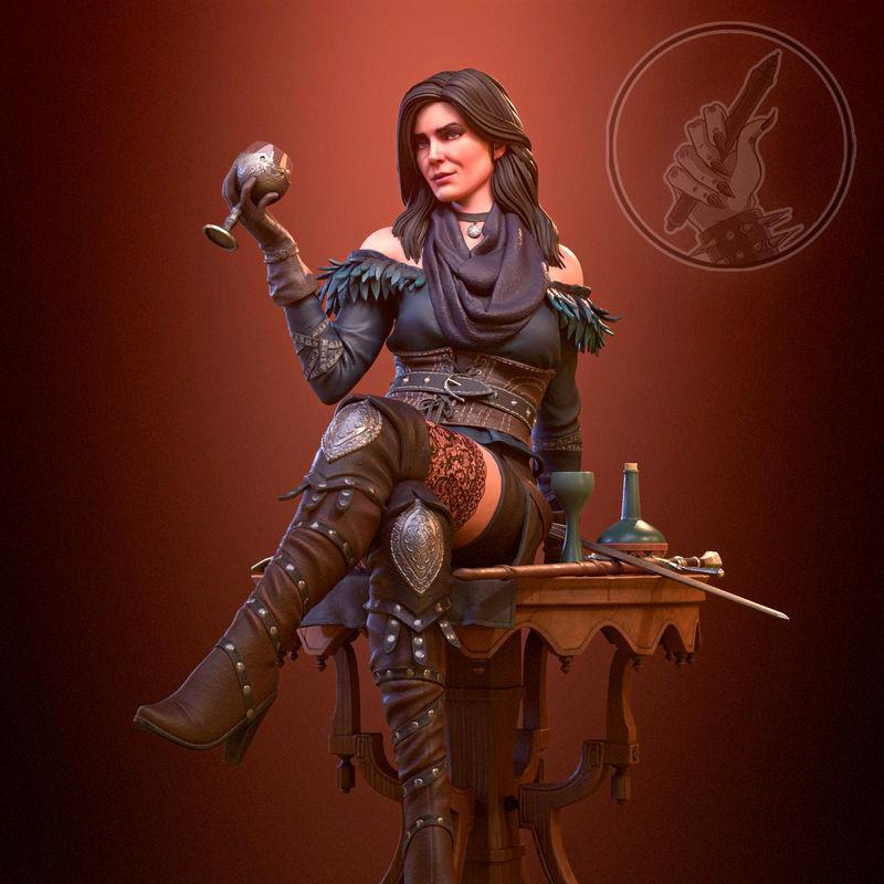 《瓦尔肯堡的伊恩菲尔——3D打印模型》|Yennefer of Vengerberg – 3D Print Model
