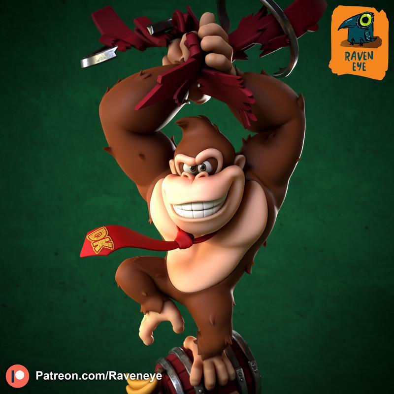 donkey kong 3d打印模型|Donkey Kong – 3D Print Model