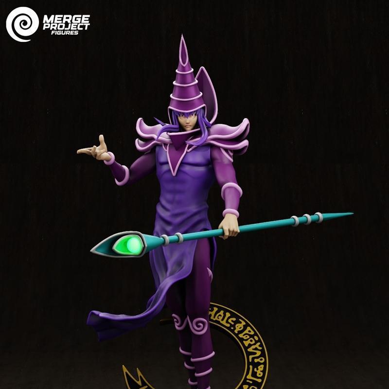 暗黑魔导士3D打印模型|Merge Project Figures – Dark Magician – 3D Print Model STL