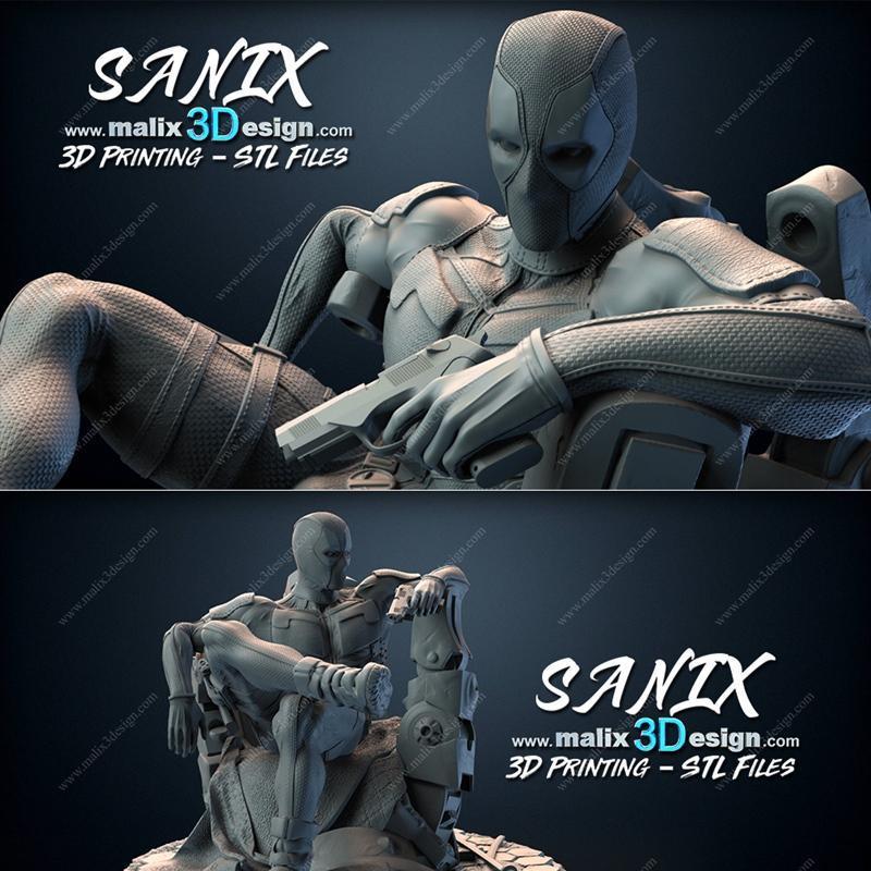 Sanix - 3D打印模型 - 奥创（Deadpool）|Sanix – Deadpool – 3D Print Model STL