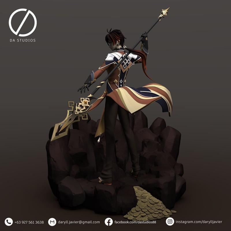 钟离 - 3D打印模型 STL|Zhongli – 3D Print Model STL