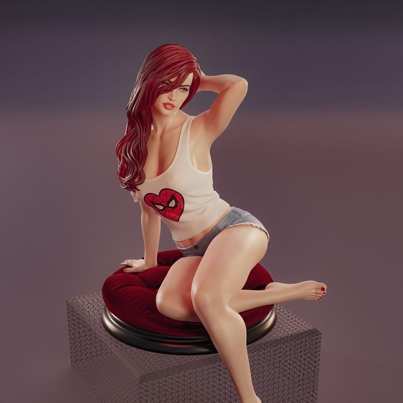 Abe3d - 玛丽珍 - 3D打印模型|Abe3d – Mary Jane – 3D Print Model STL