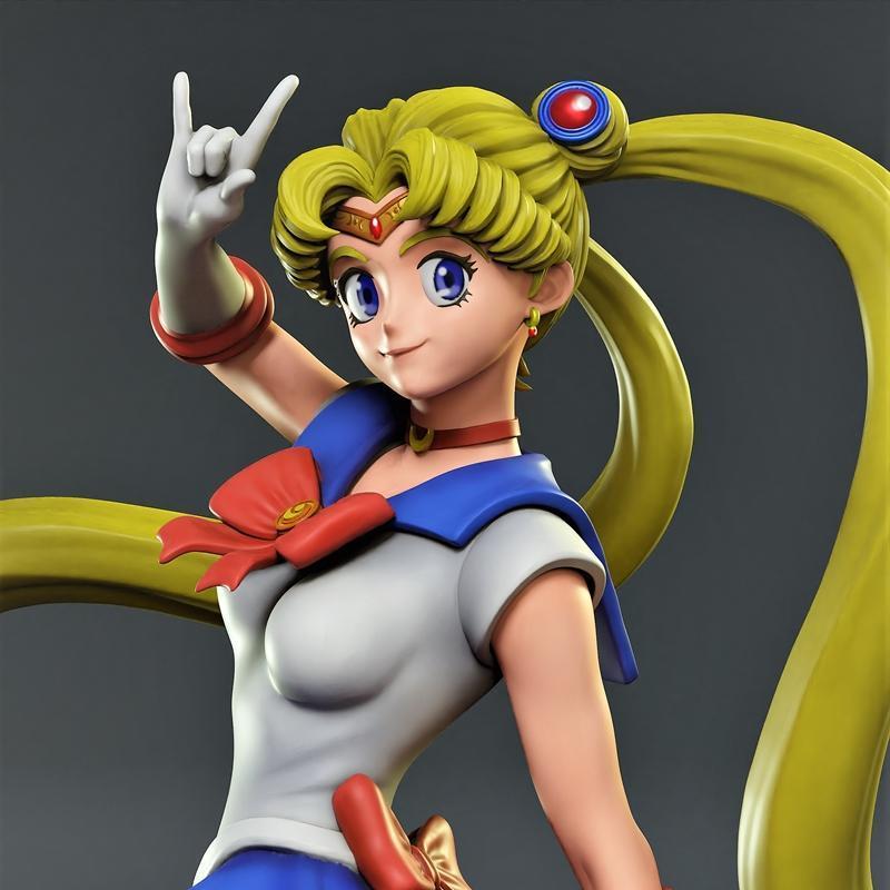 美少女战士——木野真琴——3D打印模型|Sailor Moon – Serena Tsukino – 3D Print Model STL