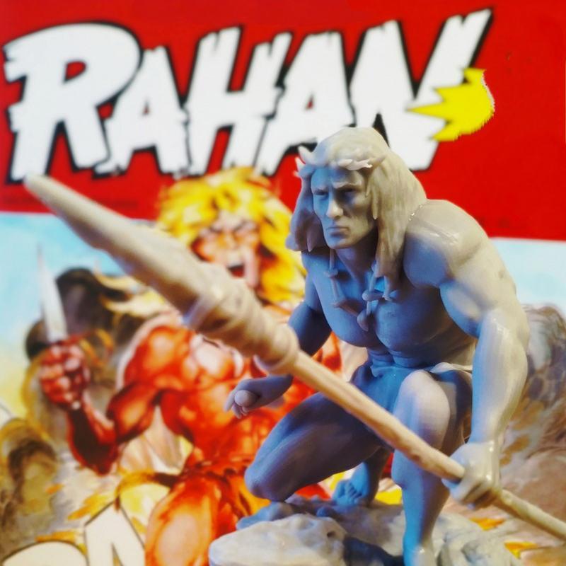 史前战士 Rahan 3D打印模型|Rahan Prehistoric Warrior – 3D Print Model
