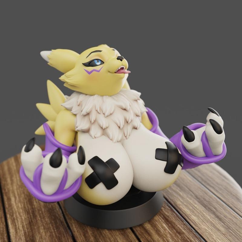 Renamon 3D打印手机支架模型|Anyone – Renamon phone holder – 3D Print Model STL
