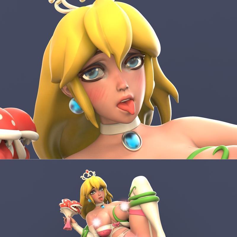 公主 Peach 3D打印模型|Princess Peach Trap – 3D Print Model STL