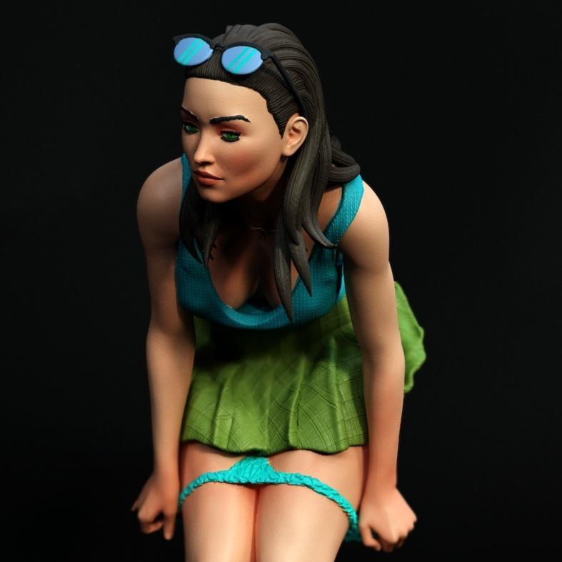 独家呈现 - 芭芭拉·福克斯 - 3D打印模型 STL|Exclusive – Megan Fox – 3D Print Model STL