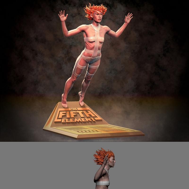 莱洛——3D打印模型|Leeloo – 3D Print Model