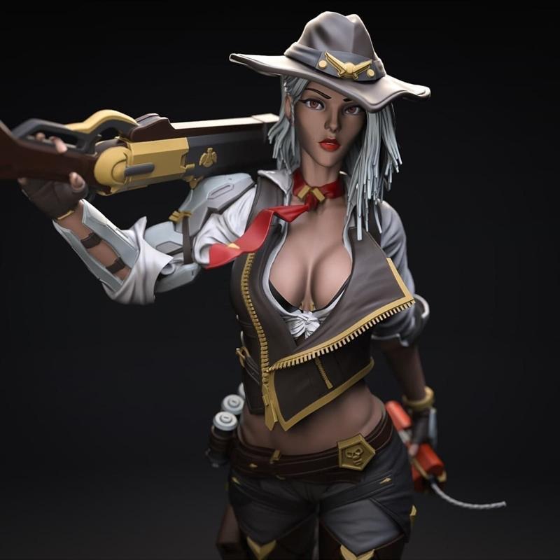 《Overwatch Ashe 3D打印模型》|Ashe – Overwatch – 3D Print Model STL