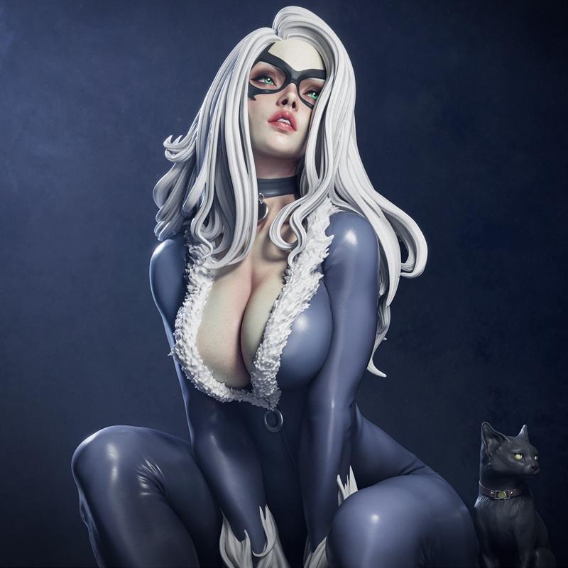 Ca 3d Studios - 黑猫V2 - 3D打印模型|Ca 3d Studios – Black Cat V2 – 3D Print Model STL