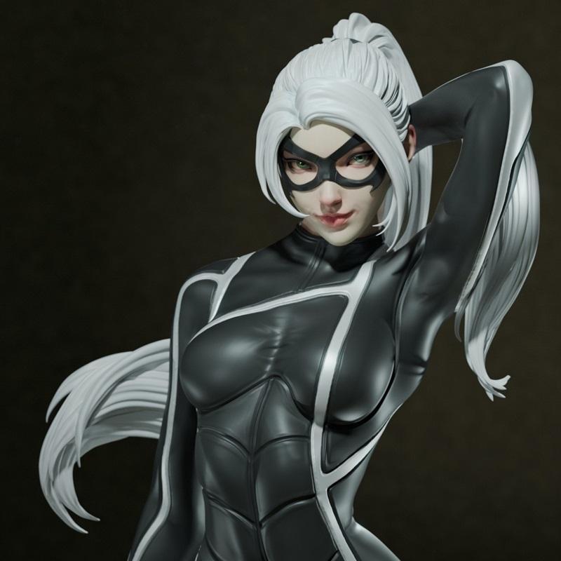 Ca 3d Studios - 黑猫 V1 - 3D打印模型|Ca 3d Studios – Black Cat V1 – 3D Print Model STL