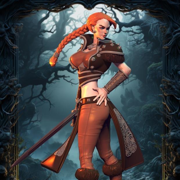 亚历克斯·孔涅夫 - 玛丽亚 - 3D打印模型|Alexei Konev – Lady Maria – 3D Print Model STL