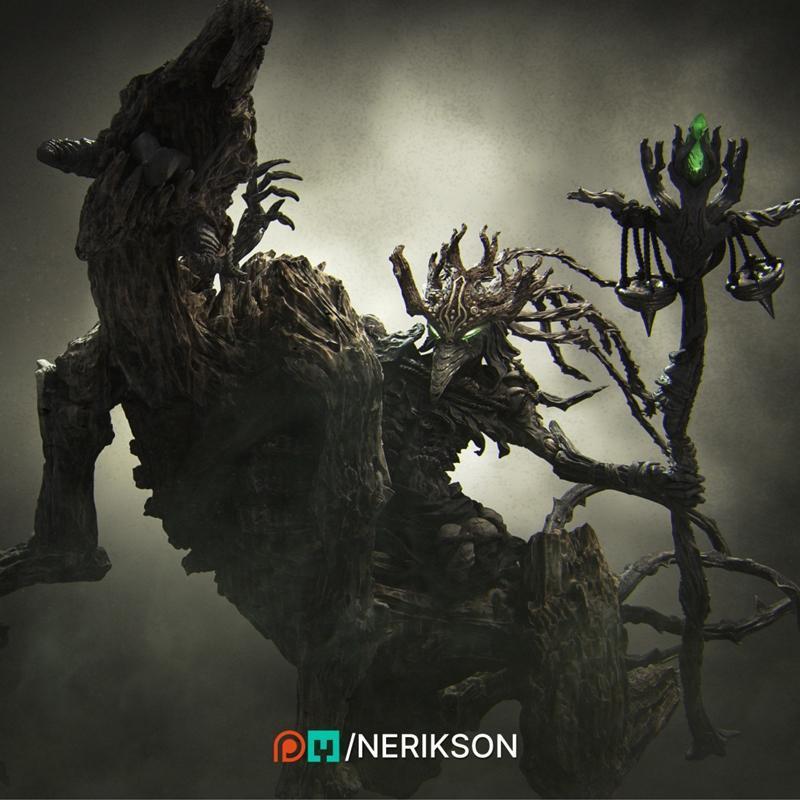 Nerikson《四骑士·饥荒》3D打印模型|Nerikson – The Four Horseman – Famine – 3D Print Model STL