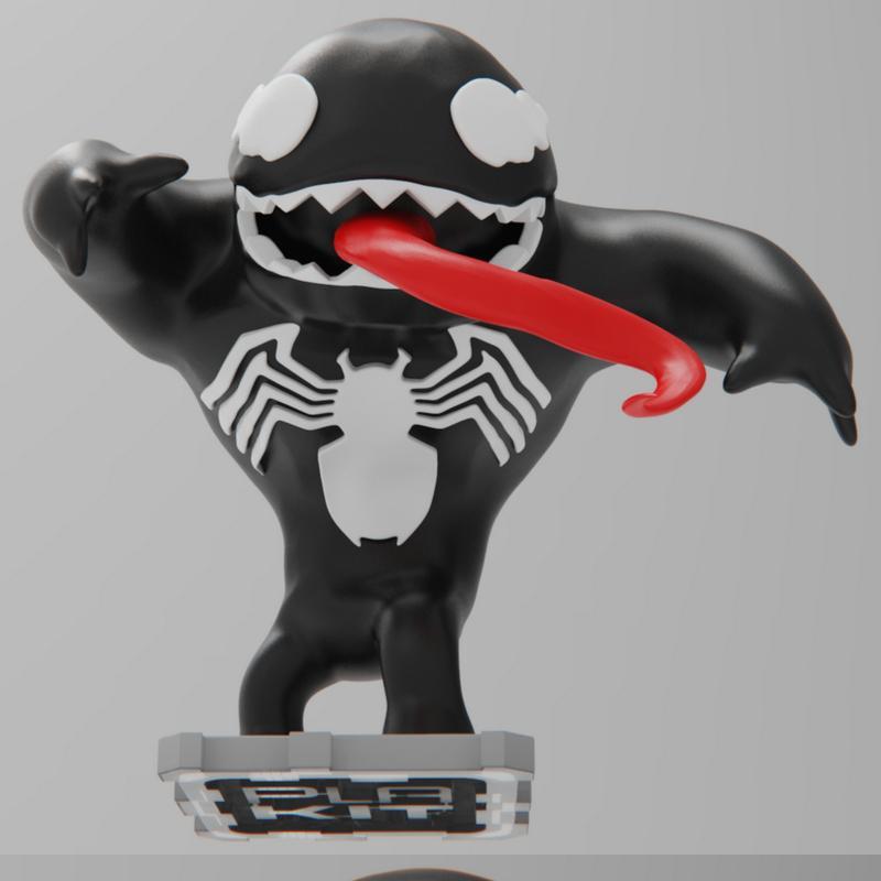 PlaKit -  Venom - 病毒型3D打印模型|PlaKit – Venom – 3D Print Model