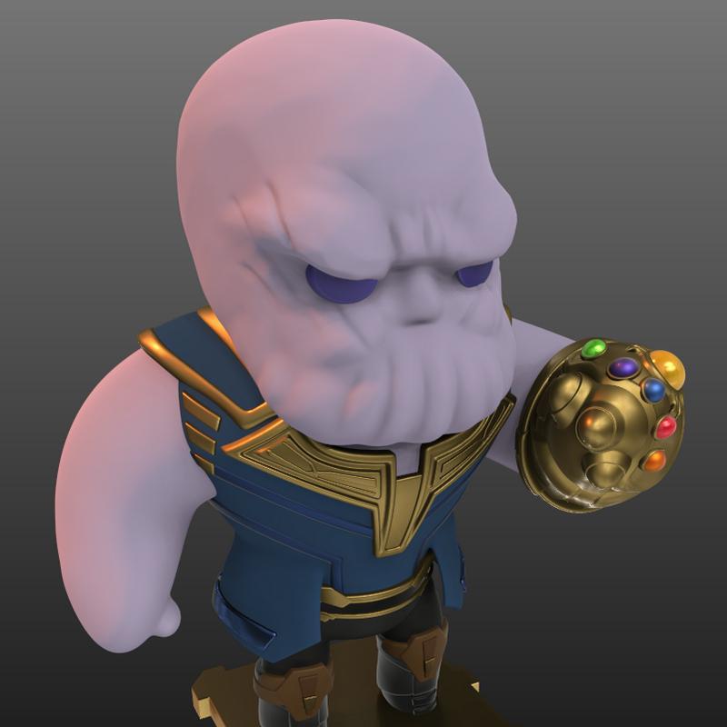 PlaKit - 无限战争 - 复仇者之日3D打印模型|PlaKit – Thanos – 3D Print Model