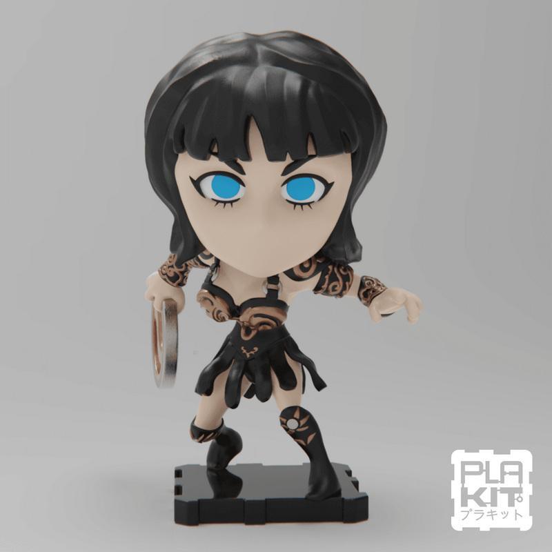 PlaKit - Xena战士公主 - 3D打印模型|PlaKit – Xena Warrior Princess – 3D Print Model