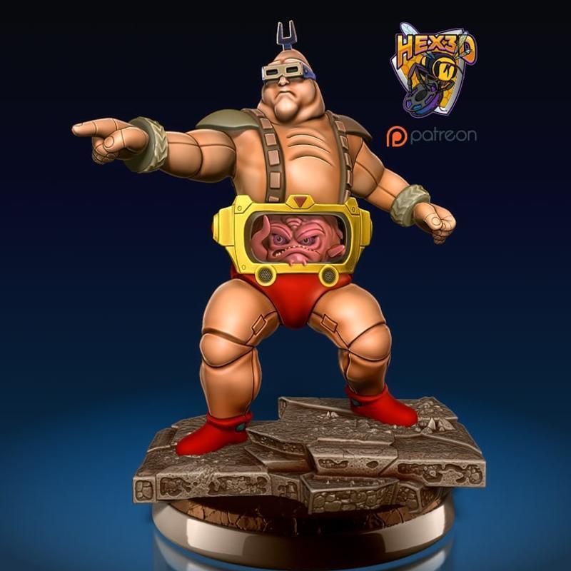Hex3D - 克朗 - 3D打印模型|Hex3D – Krang – 3D Print Model STL