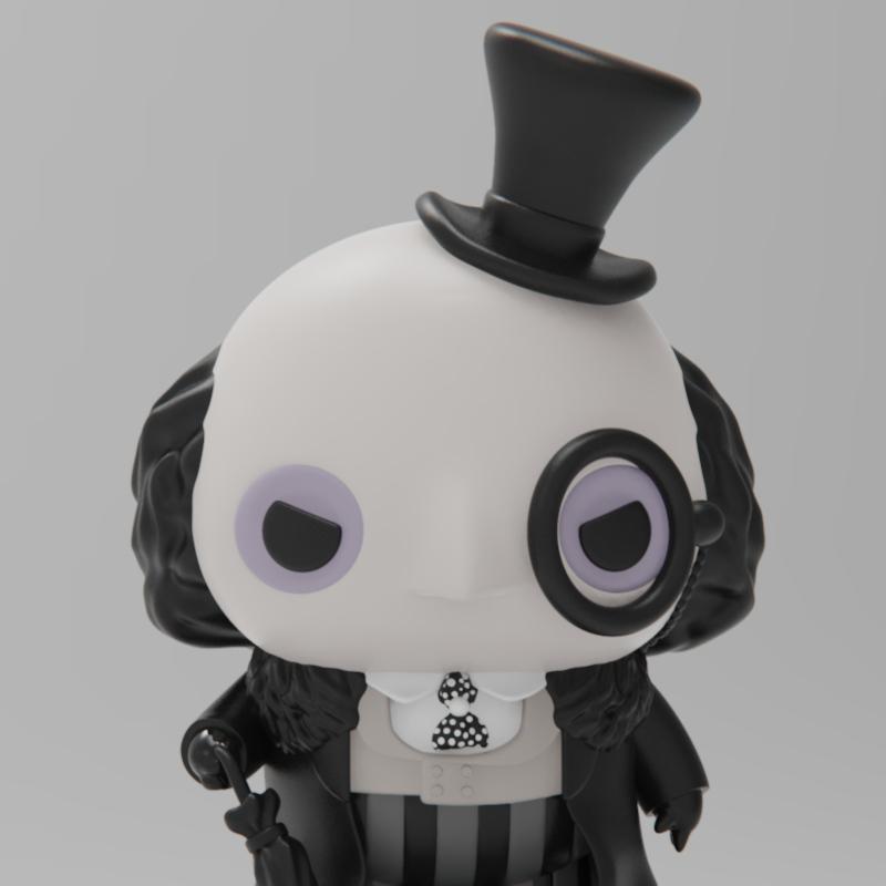 PlaKit - 1992蝙蝠侠归来 - 蝙蝠侠3D打印模型|PlaKit – Penguin 1992 Batman Returns – 3D Print Model