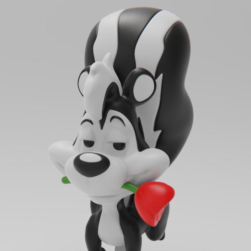 PlaKit - 雷佩尔佩 - 3D打印模型|PlaKit – Pepe Le Pew – 3D Print Model
