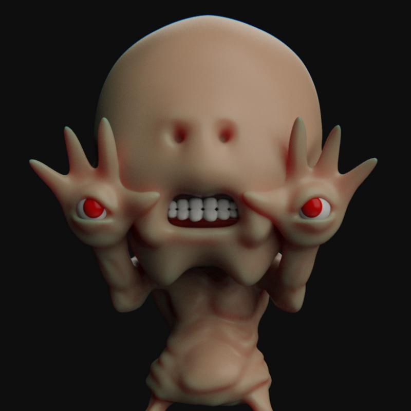 PlaKit - 地下迷宫苍白男子 - 3D打印模型|PlaKit – Pans Labyrinth Pale Man – 3D Print Model