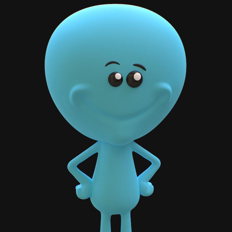 PlaKit - 冰冻小怪兽 - 3D打印模型|PlaKit – Mr. Meeseeks – 3D Print Model