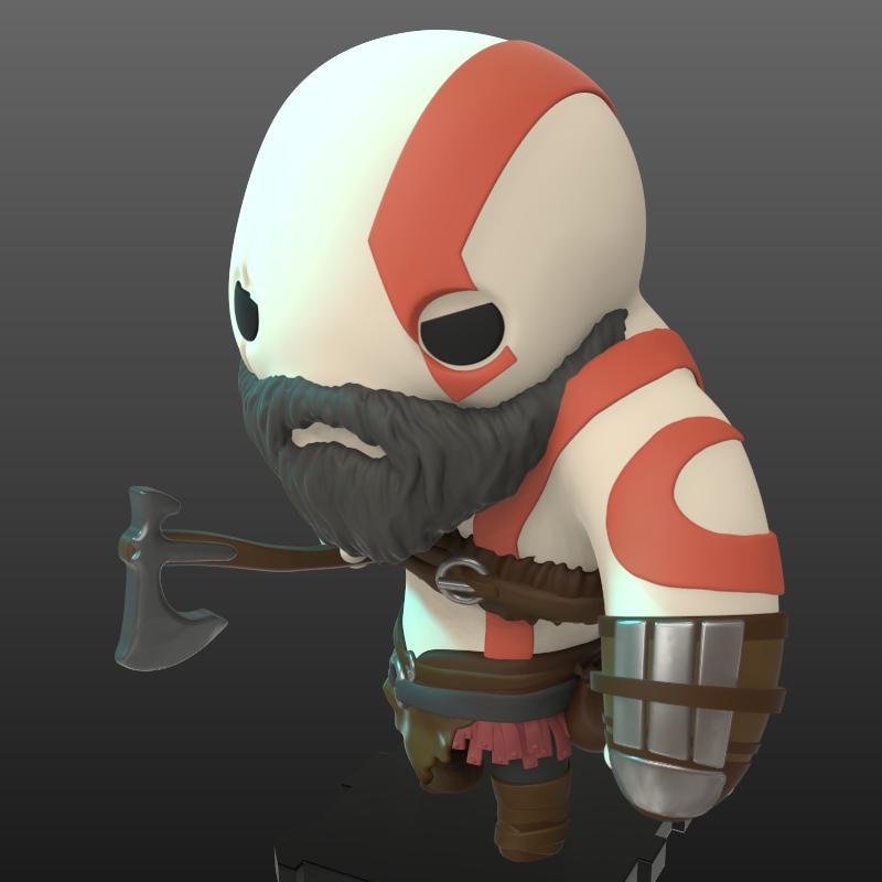 PlaKit - 奥德修斯 - 克拉托斯 3D打印模型|PlaKit – God Of War – Kratos – 3D Print Model