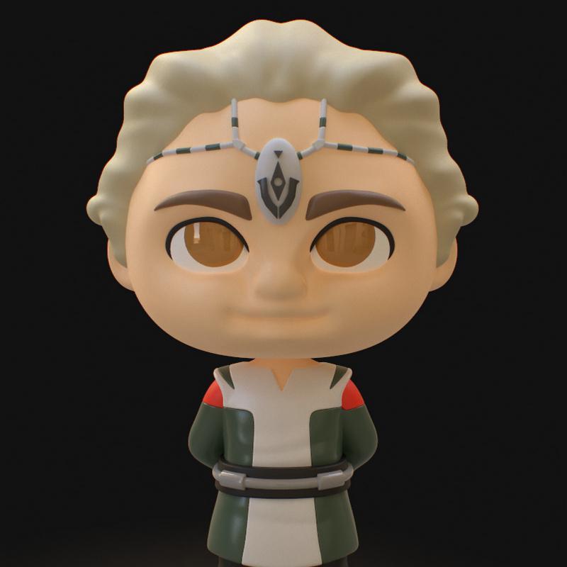 PlaKit - 星战：坏批次终章 - 3D打印模型|PlaKit – Star Wars Bad Batch Omega – 3D Print Model