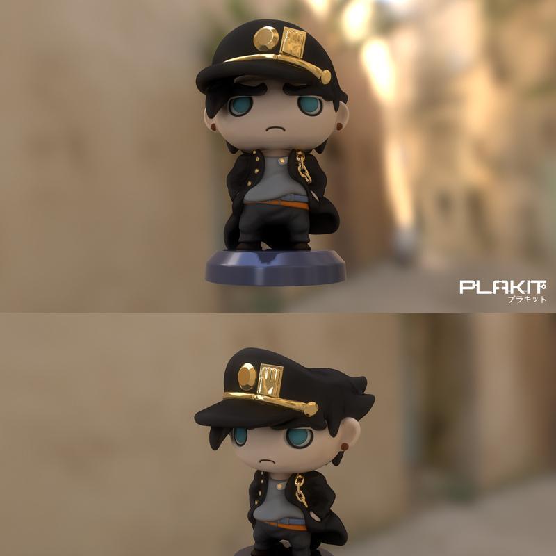 PlaKit - 冥王星 - 罗杰·乔斯达 3D打印模型|PlaKit – JOJO Jotaro – 3D Print Model