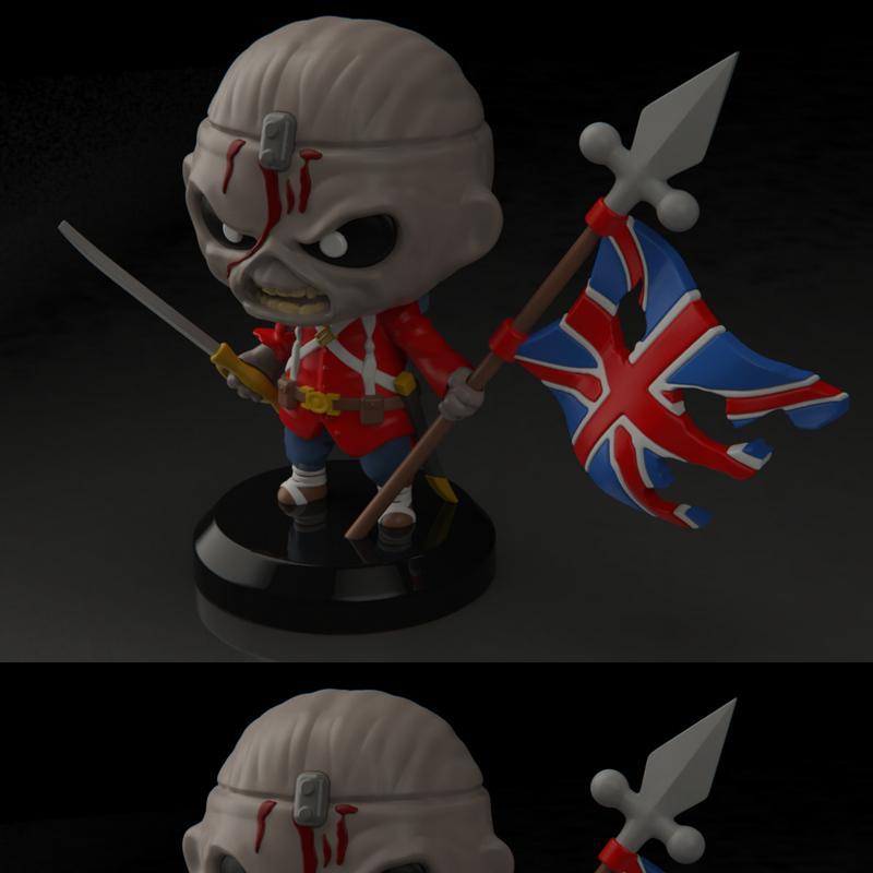 PlaKit - 铁娘子 - 爱德华·特罗珀 3D打印模型|PlaKit – Iron Maiden – Eddie Trooper – 3D Print Model