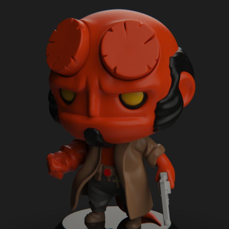PlaKit - 哈利博伊 - 3D打印模型|PlaKit – Hellboy – 3D Print Model