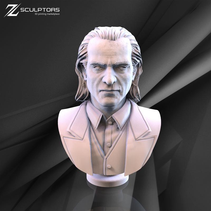 Zsculptor - 恶作剧者头像 - 3D打印模型|Zsculptor – Joker bust – 3D Print Model STL