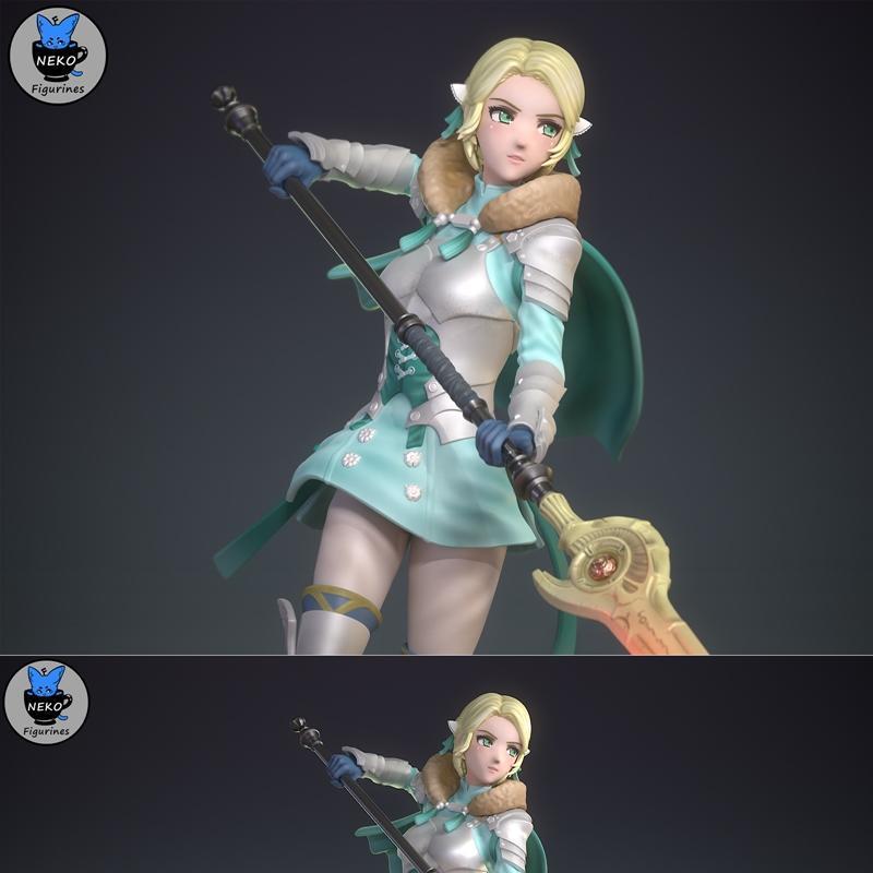 Neko Figurines 3D打印模型：Ingrid Galatea角色造型|Neko Figurines – Ingrid Galatea – 3D Print Model STL