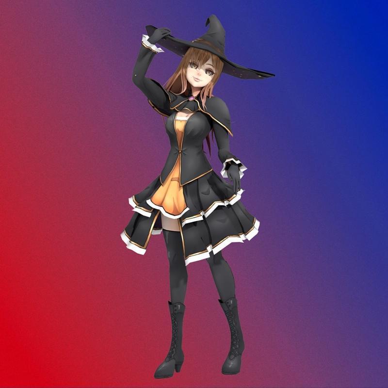 伊丽莎白公主与亨雅天才——3D打印模型|Elizabeth The Princess Witch and Henya the Genius – 3D Print Model STL