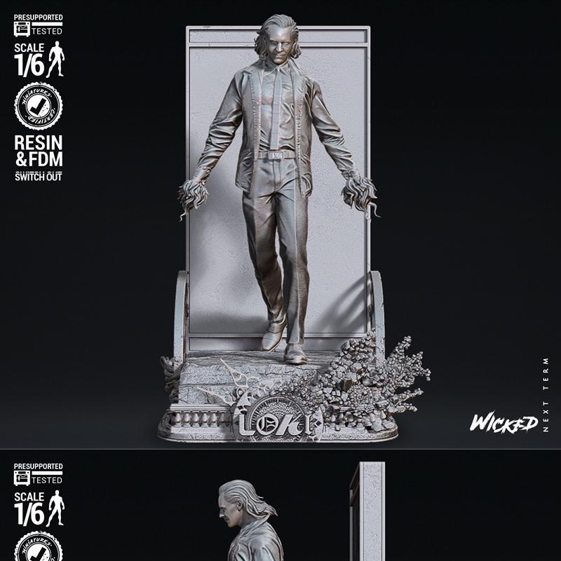 洛基变体3D打印模型|Wicked – Loki Variant Statue – 3D Print Model STL