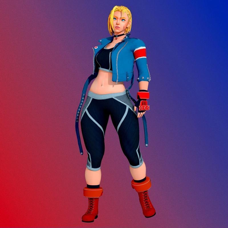 街霸6 白色卡姆 默认装 3D打印模型|Cammy White Default Outfit Street Fighter VI and Bunnyg – 3D Print Model STL