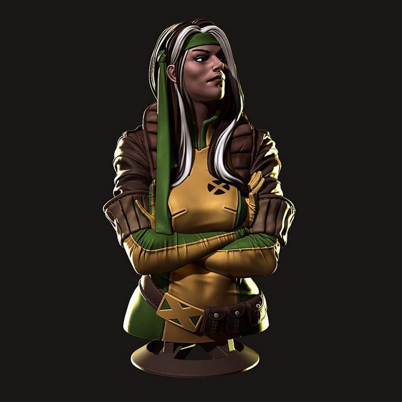 rogue bust x战警 3D打印模型|Rogue Bust X-Men – 3D Print Model