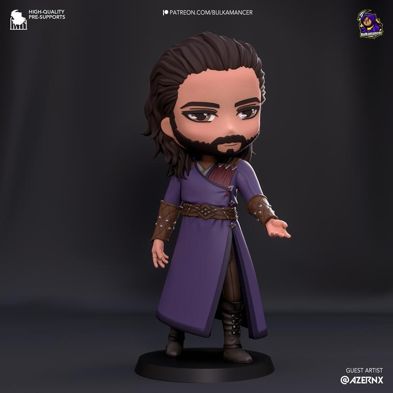 Bulkamancer - Gale Chibi - 《巴乌德斯之门》3D打印模型|Bulkamancer – Gale Chibi – Baulders Gate3 – 3D Print Model STL