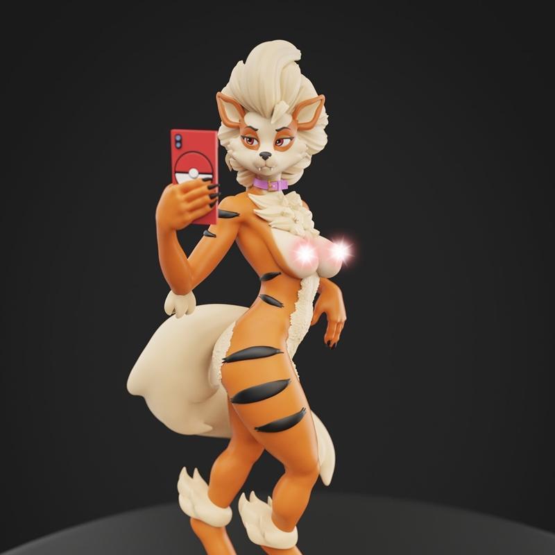 阿卡尼娜 3D打印模型|Anyone – Arcanine NSFW Version – 3D Print Model STL
