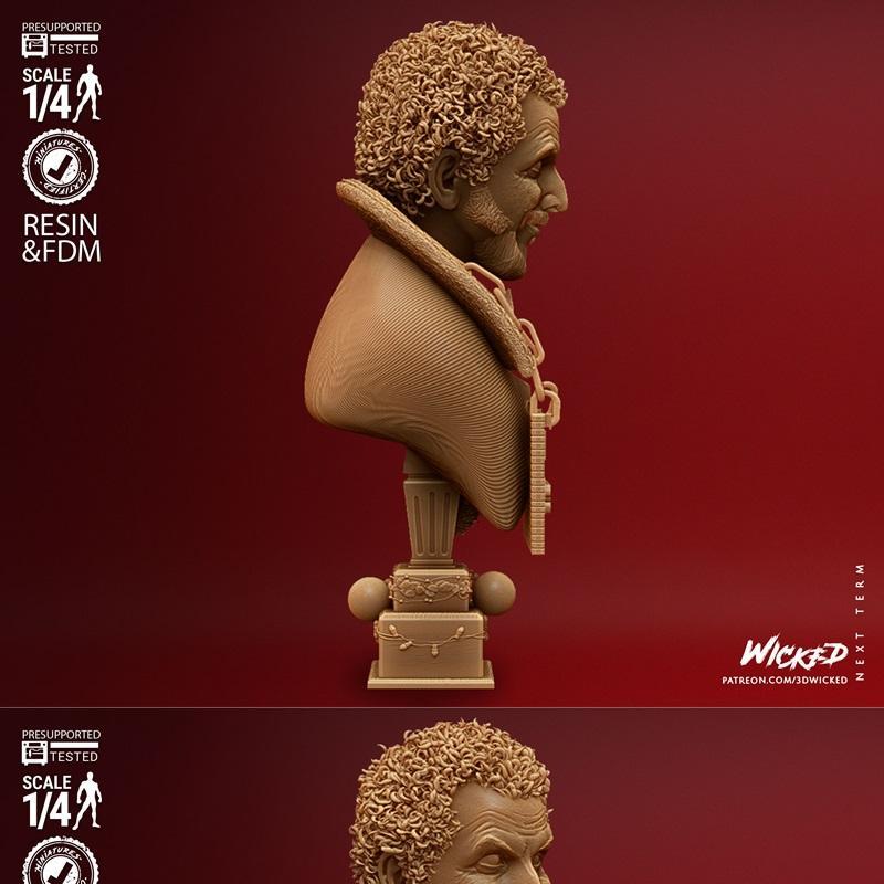 Wicked - 马尔夫HA体型 - 3D打印模型|Wicked – Marv HA Bust – 3D Print Model STL