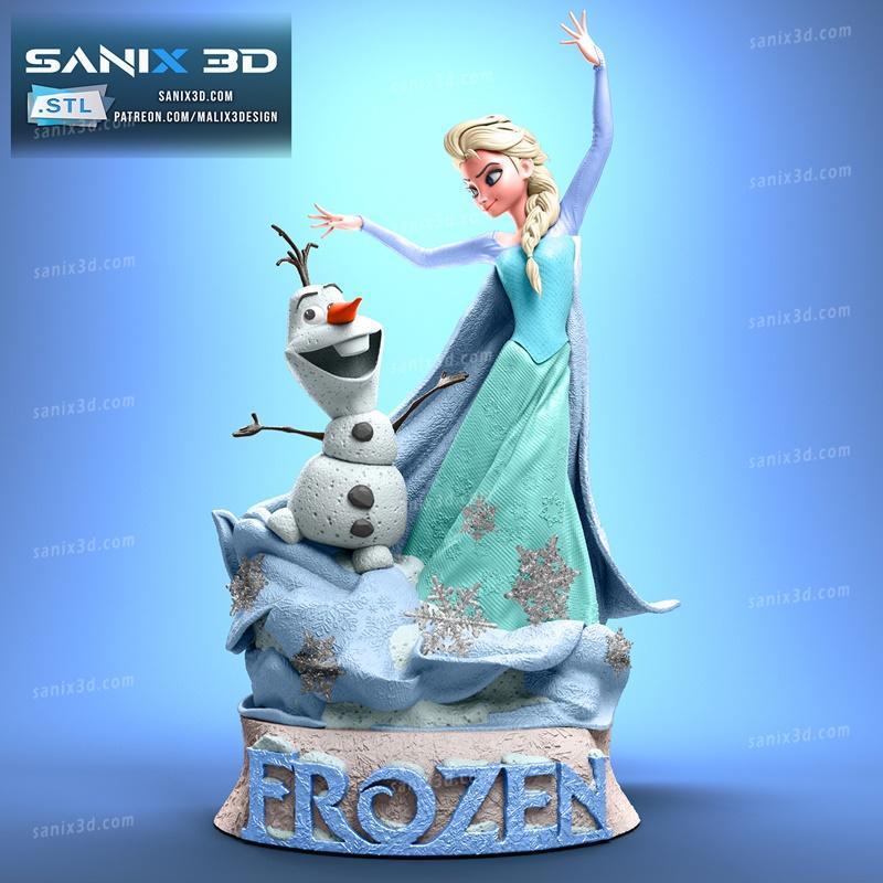 Sanix - 冰封 - 3D打印模型|Sanix – Frozen – 3D Print Model STL