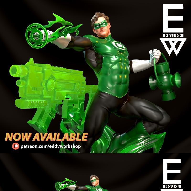 Eddy Workshop - 绿灯侠 - 3D打印模型|Eddy Workshop – Green Lantern – 3D Print Model STL