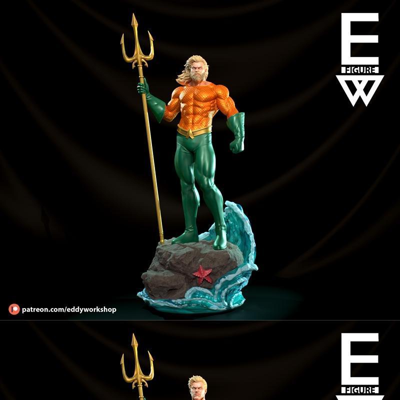 Eddy Workshop - 阿卡姆水手 - 3D打印模型|Eddy Workshop – Aquaman – 3D Print Model STL