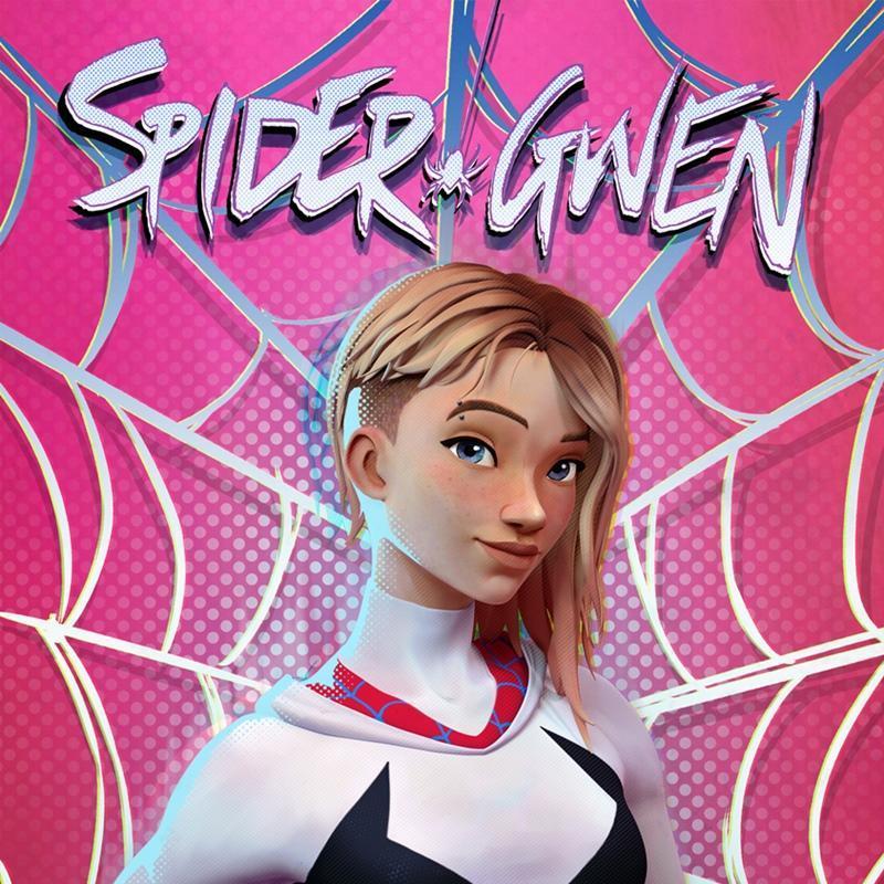 Neka蜘蛛侠Gwen模型3D打印文件|Neka – Spider Gwen – 3D Print Model STL