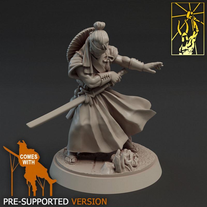 妖怪奇兵 佐藤一 3D打印模型|Yokai Zatoichi – 3D Print Model