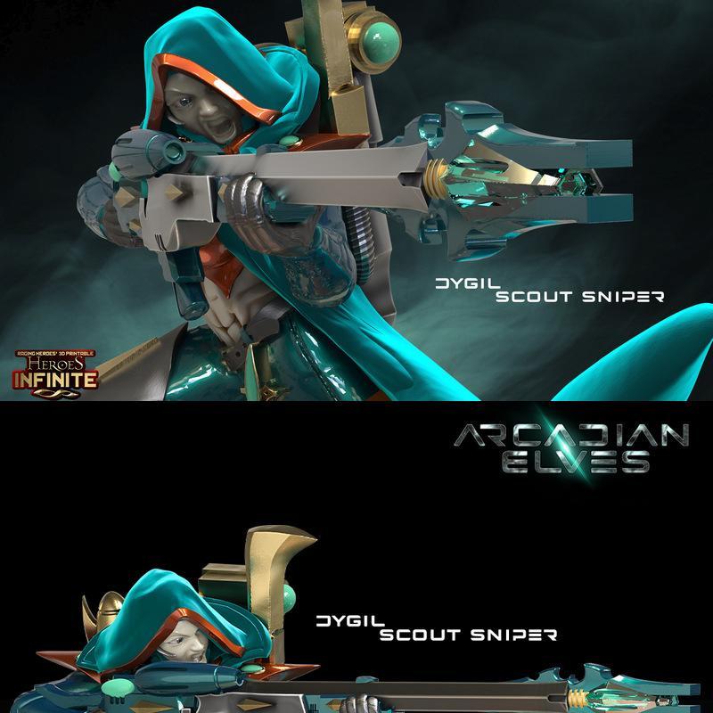 Dygil侦察兵狙击手 3D打印模型|Dygil Scout Sniper – 3D Print Model