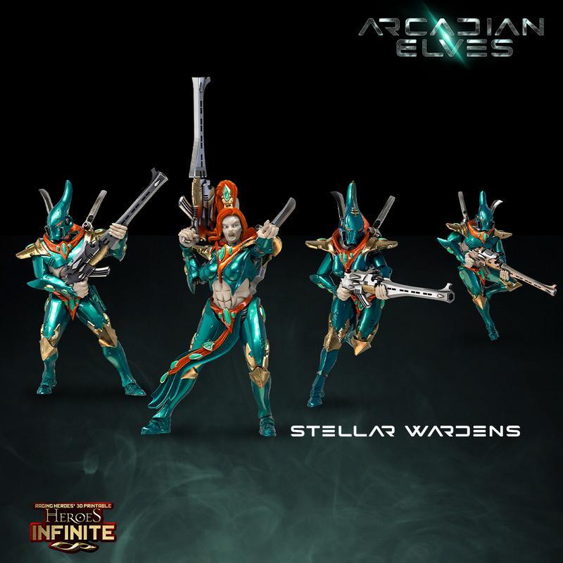 星辰守卫者——3D打印模型|Stellar Wardens – 3D Print Model