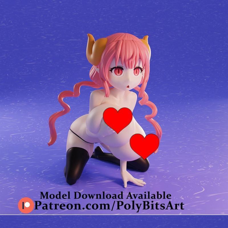 PolyBitsArt-伊鲁鲁NSFW版3D打印模型|PolyBitsArt – Iruru NSFW Version – 3D Print Model STL